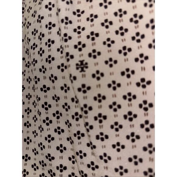 Tory Burch Silk printed V Neck Tunic Top Size 4 - Picture 4 of 8